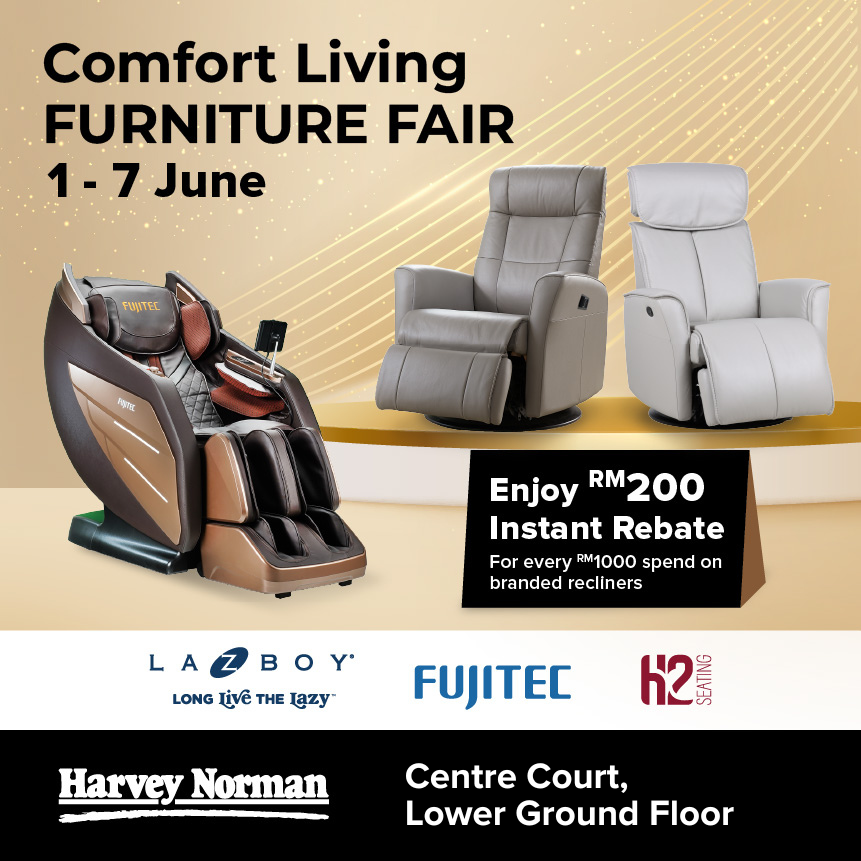 Comfort Living FURNITURE FAIR by Harvey Norman
